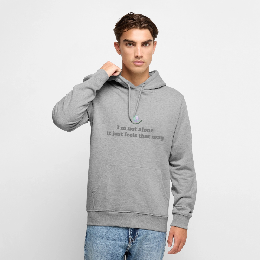 I'm not alone, it just... - Men Premium Hoodie - grijs gemêleerd