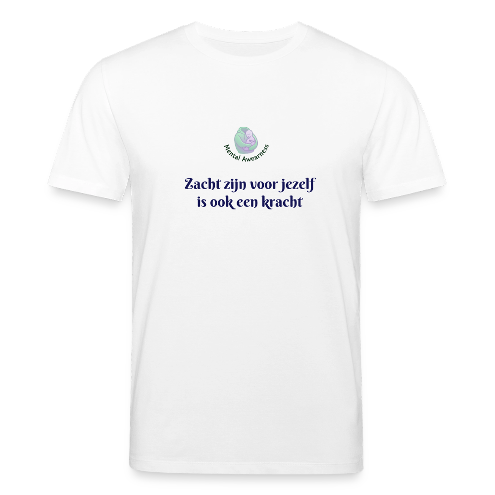 Zacht zijn voor jezelf is ook ... - Dames T-shirt - wit