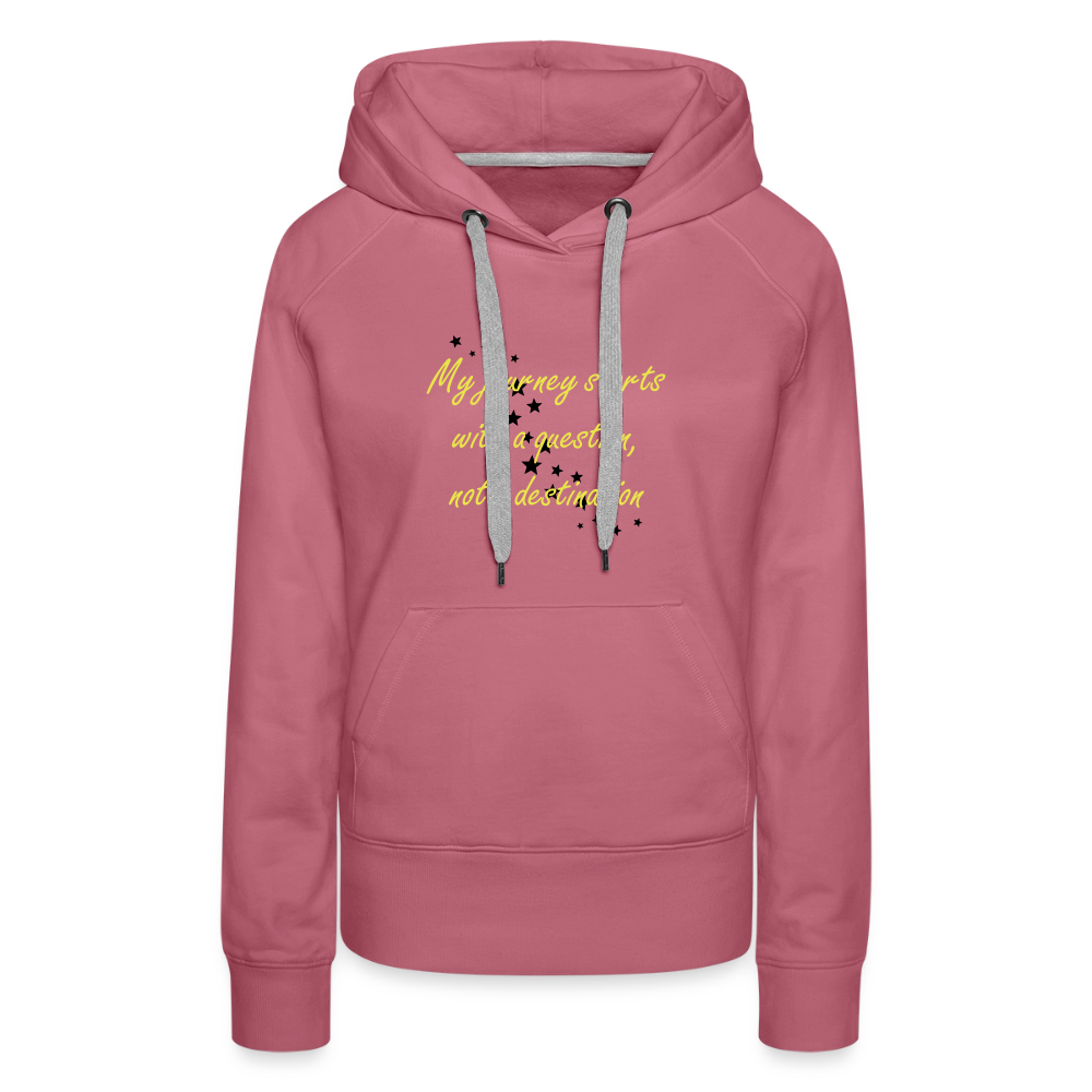 My journey starts ...  - Women Premium Hoodie - malve