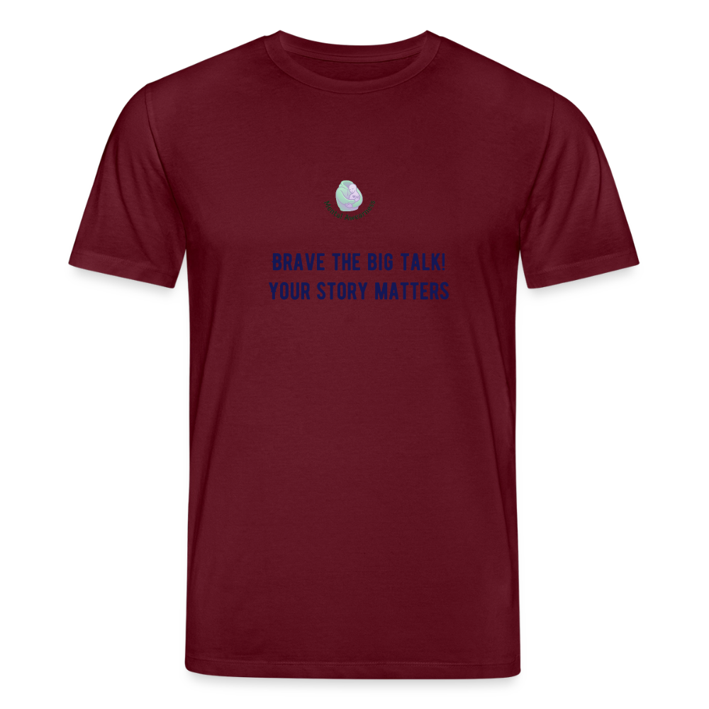 Brave The Big Talk unisex t-shirt met statement print trendy comfortabel shirt casual outfit voor dames en heren