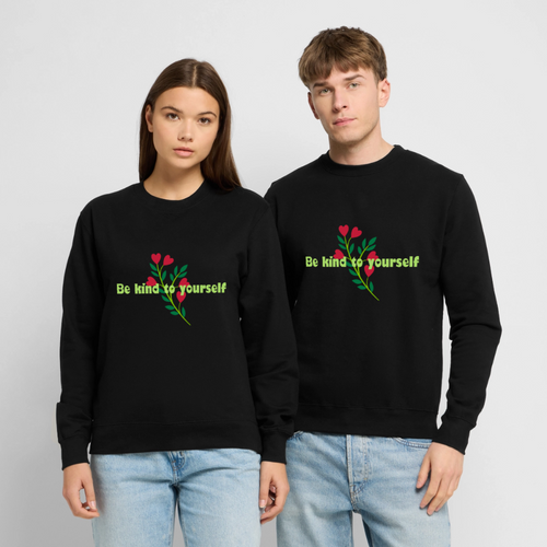 Be kind to yourself - Unisex Sweater - zwart