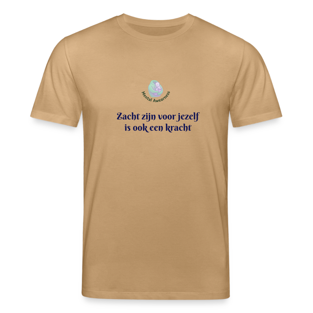 Zacht zijn voor jezelf is ook ... - Dames T-shirt - karamel 