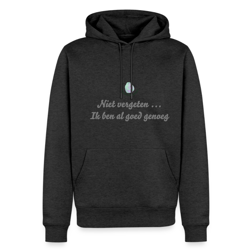 Niet vergeten ... ik ben al - Heren Hoodie - antraciet gemêleerd