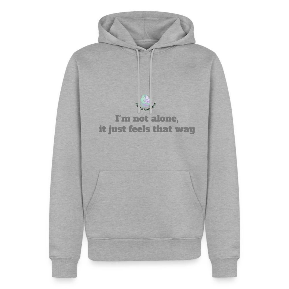I'm not alone, it just... - Men Premium Hoodie - grijs gemêleerd