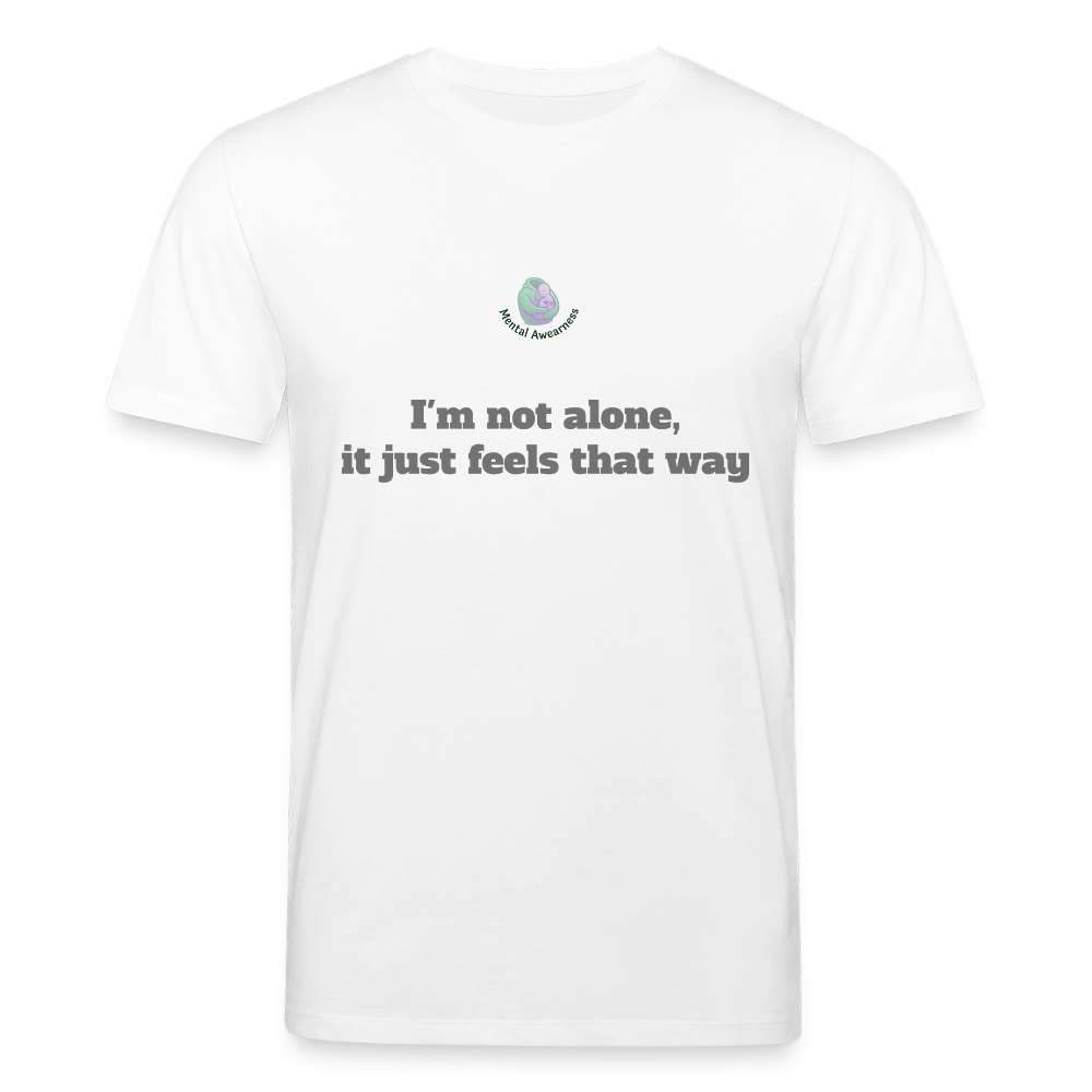 I'm not alone, it just... -  Unisex T-shirt - wit