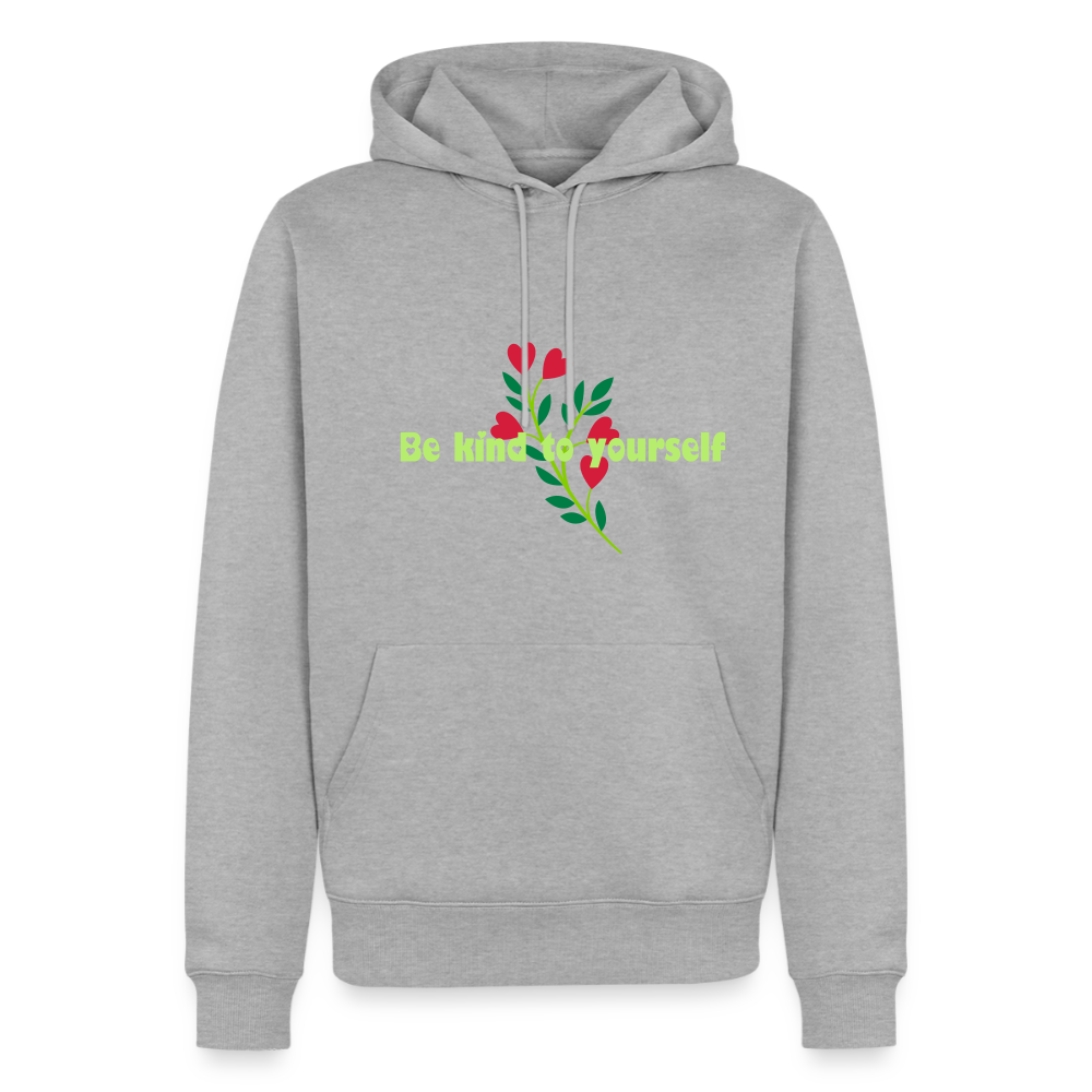 Be kind to yourself - Men Premium Hoodie - grijs gemêleerd