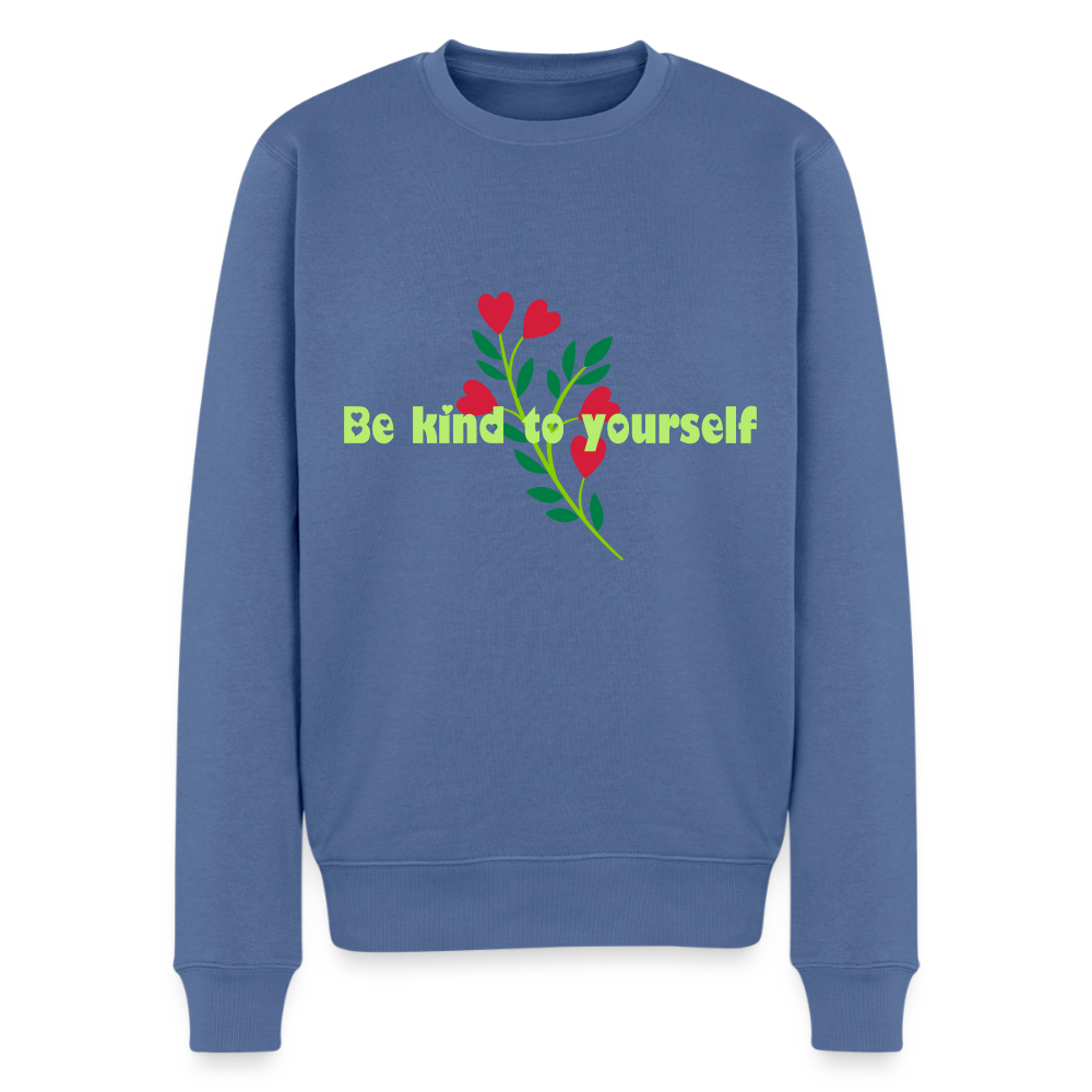 Be kind to yourself - Men Premium Sweater - duifblauw