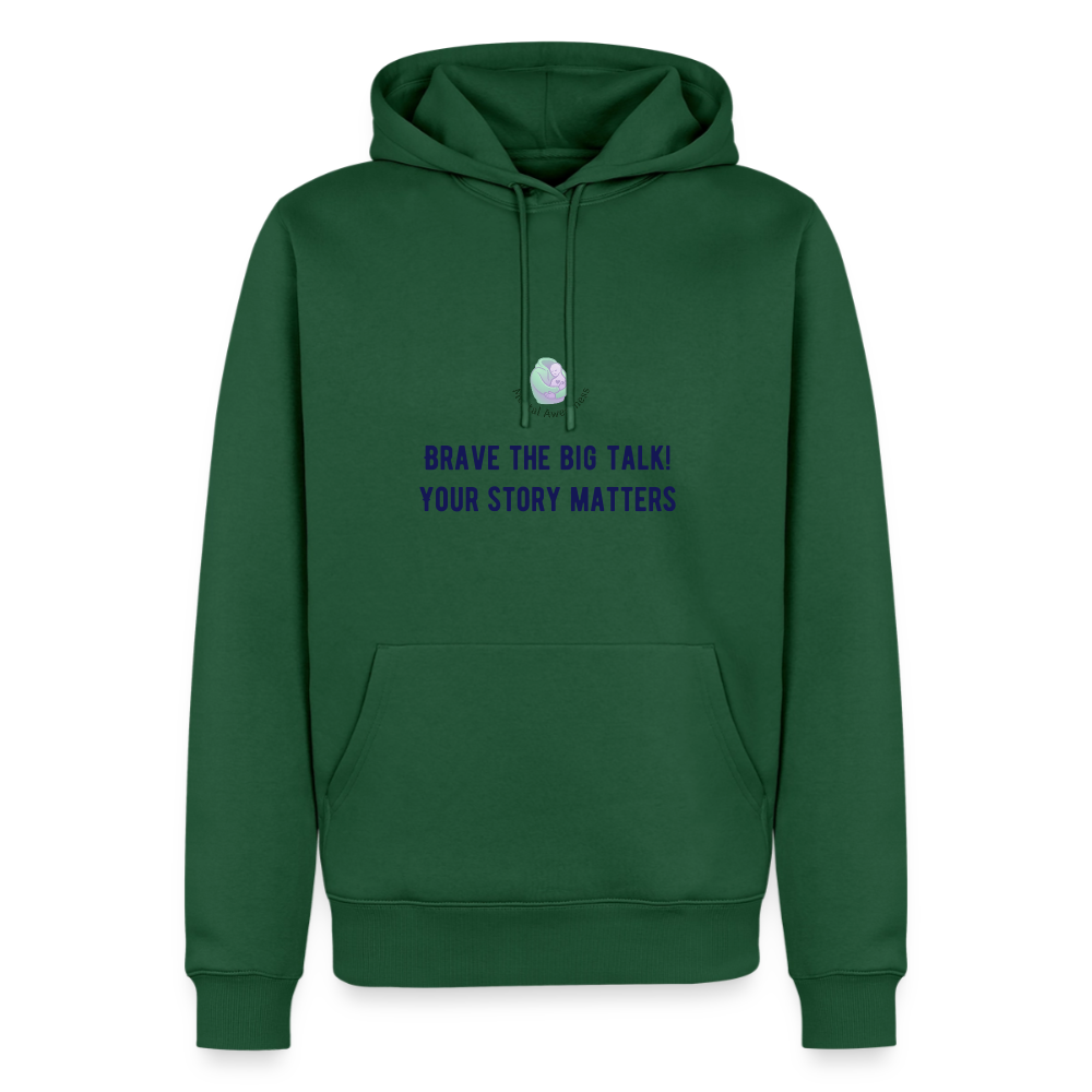 Brave The Big Talk heren premium hoodie met statement print trendy comfortabele hoodie casual streetwear outfit voor mannen