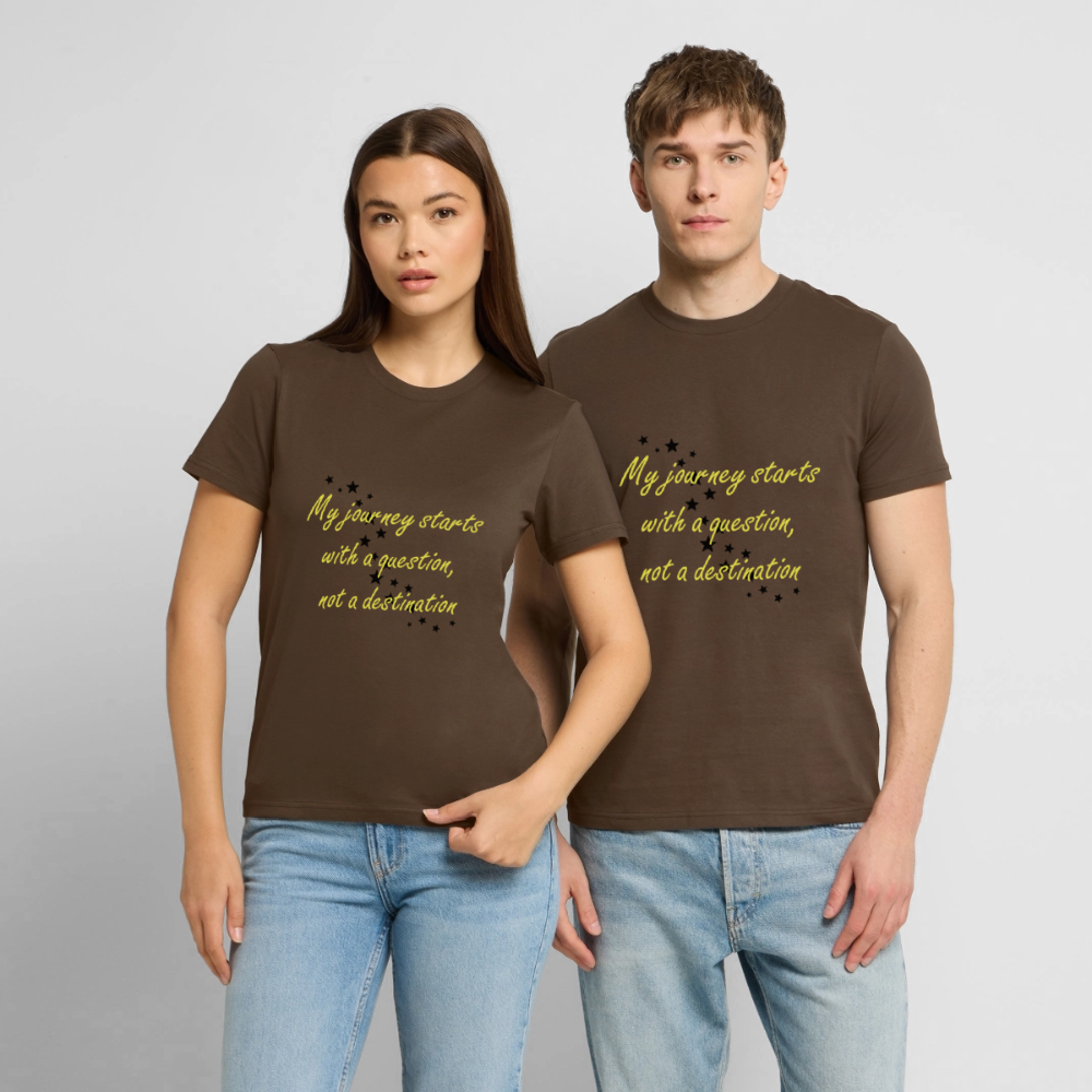 My journey starts ...  - Women Premium T-shirt - donkerbruin