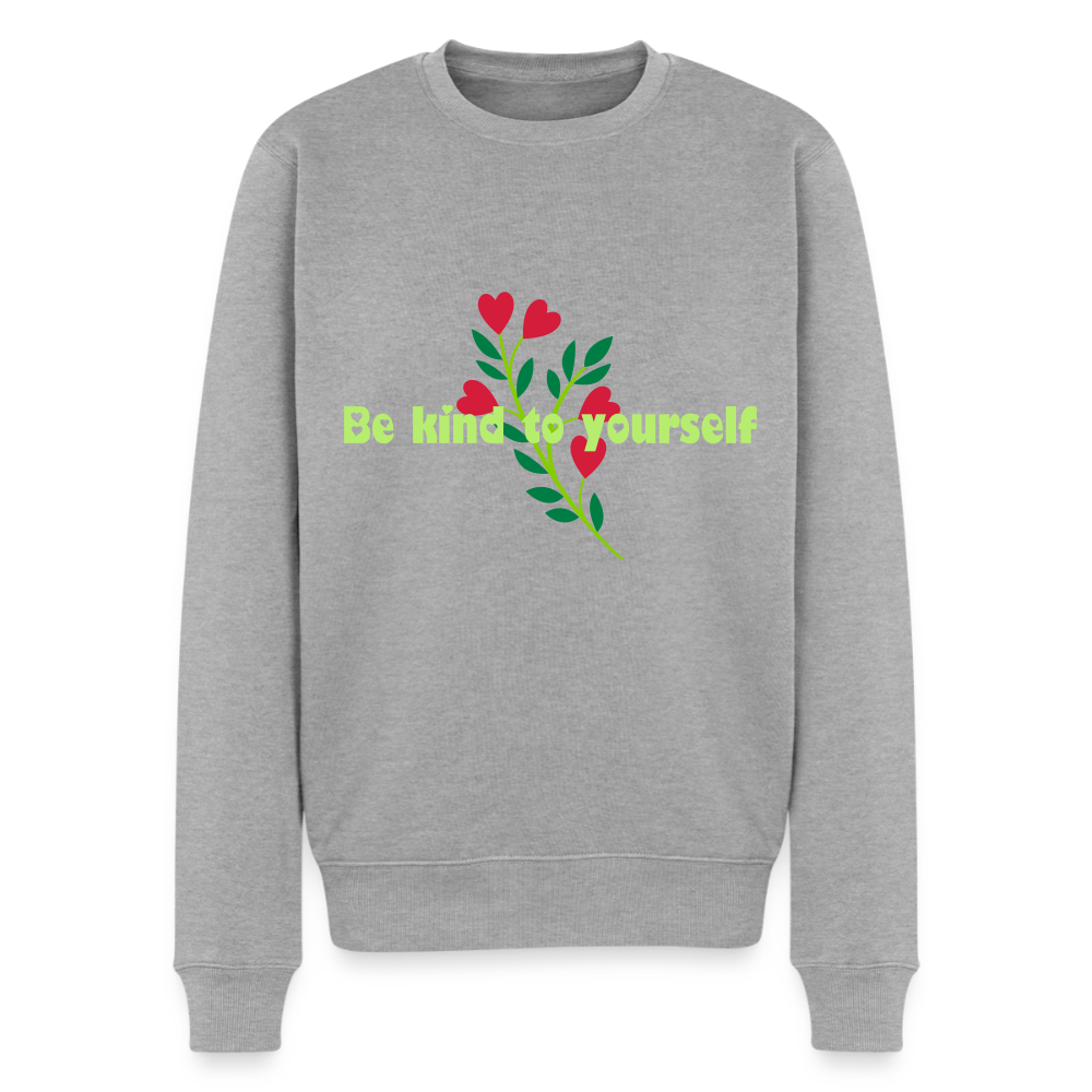 Be kind to yourself - Men Premium Sweater - grijs gemêleerd