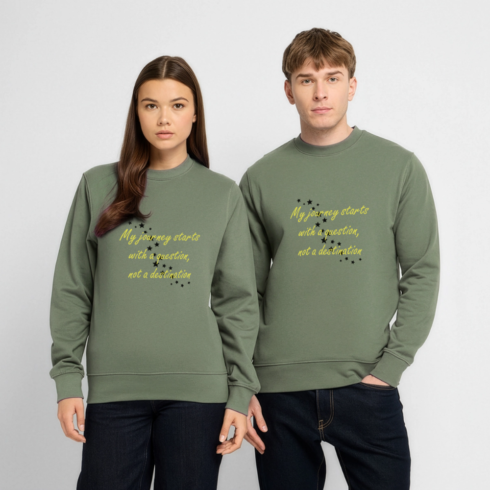 My journey starts ...  - Unisex Premium Sweatshirt - legergroen