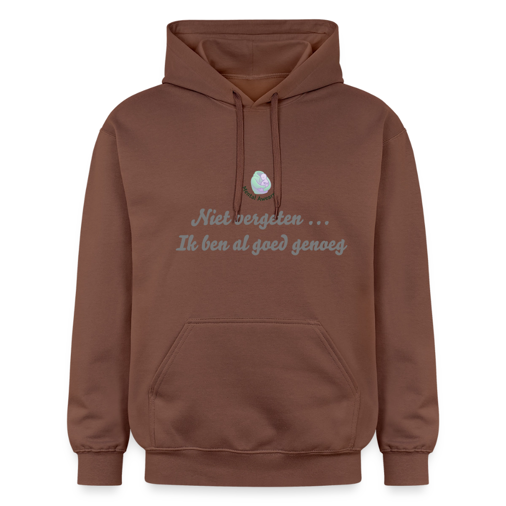 Niet vergeten ... ik ben al - Unisex Hoodie - cacao