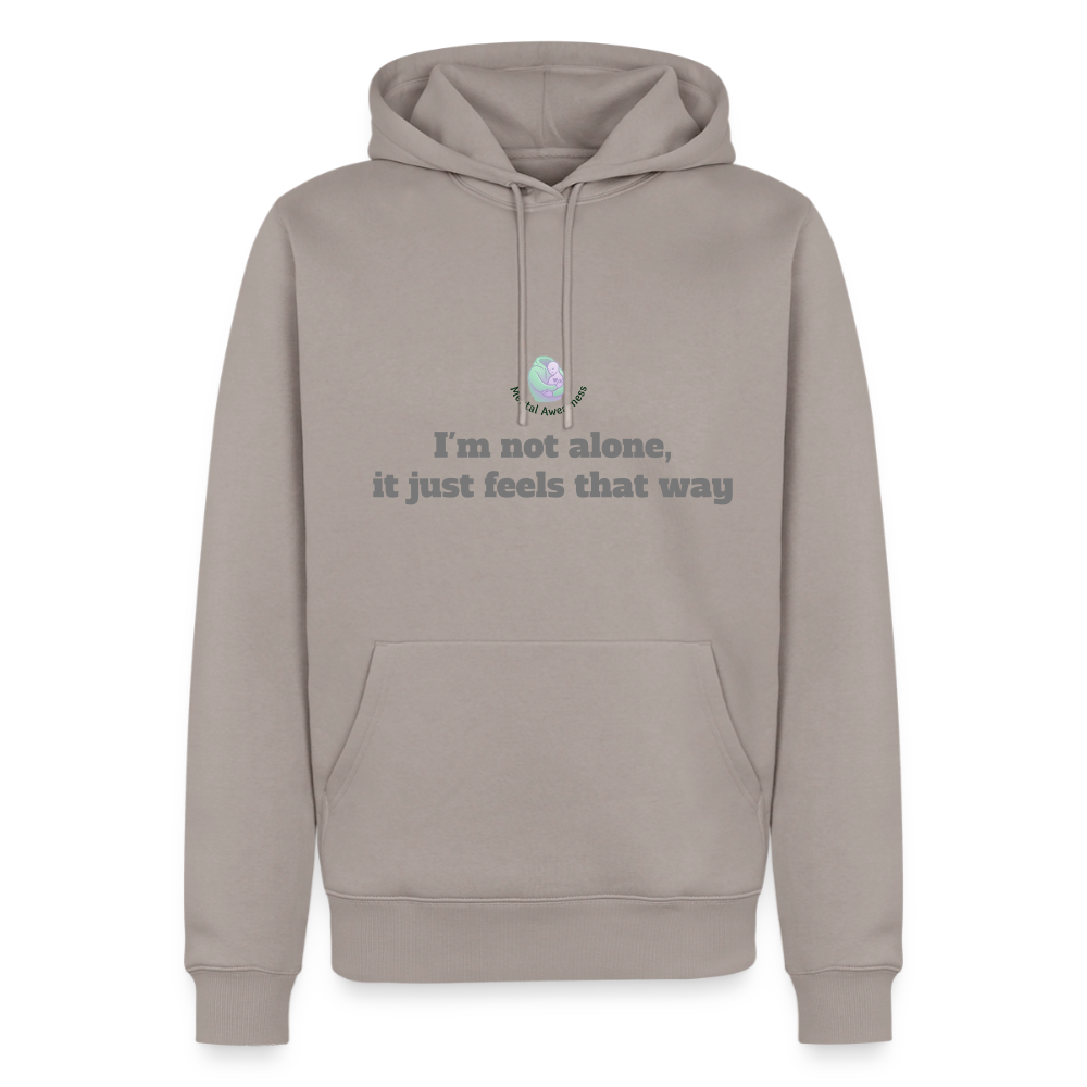 I'm not alone, it just... - Men Premium Hoodie - taupe