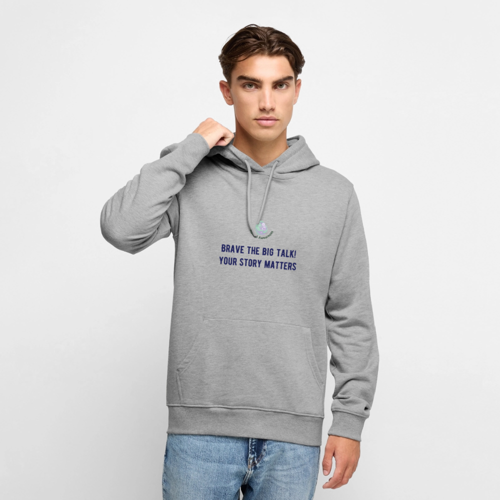 Brave The Big Talk heren premium hoodie met statement print trendy comfortabele hoodie casual streetwear outfit voor mannen