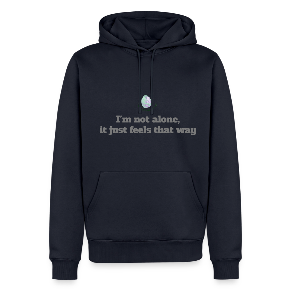 I'm not alone, it just... - Men Premium Hoodie - navy