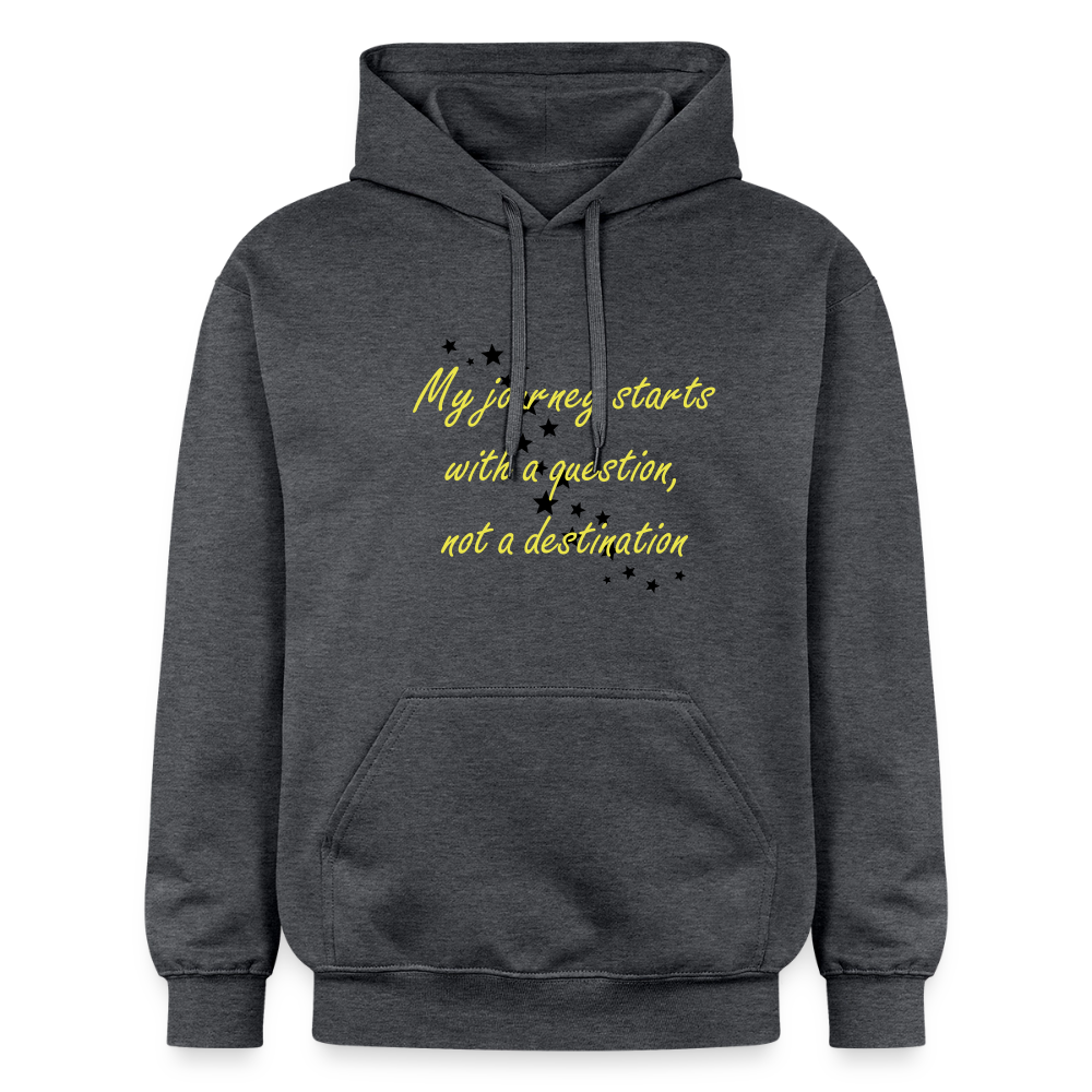 My journey starts ...  - Unisex Premium Hoodie - donkergrijs gemêleerd
