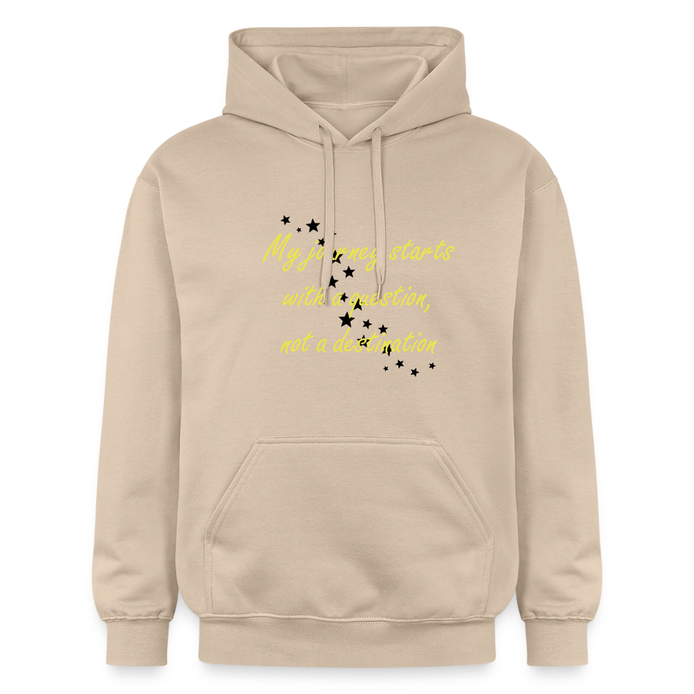 My journey starts ...  - Unisex Premium Hoodie - zand