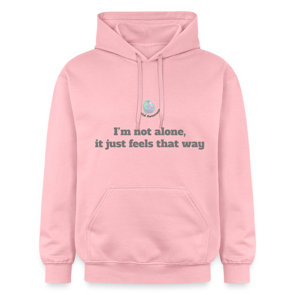 I'm not alone, it just... - Unisex Hoodie - light roze
