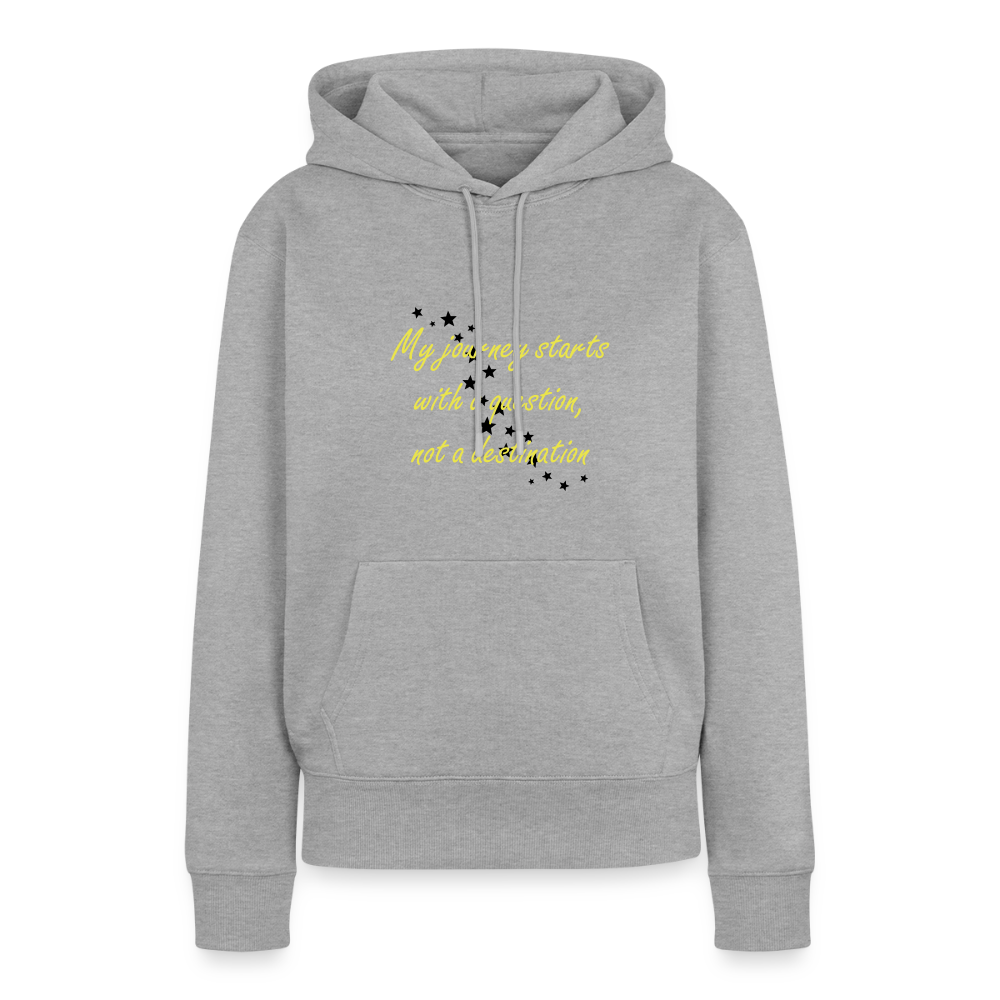 My journey starts ...  - Women Premium Hoodie - grijs gemêleerd