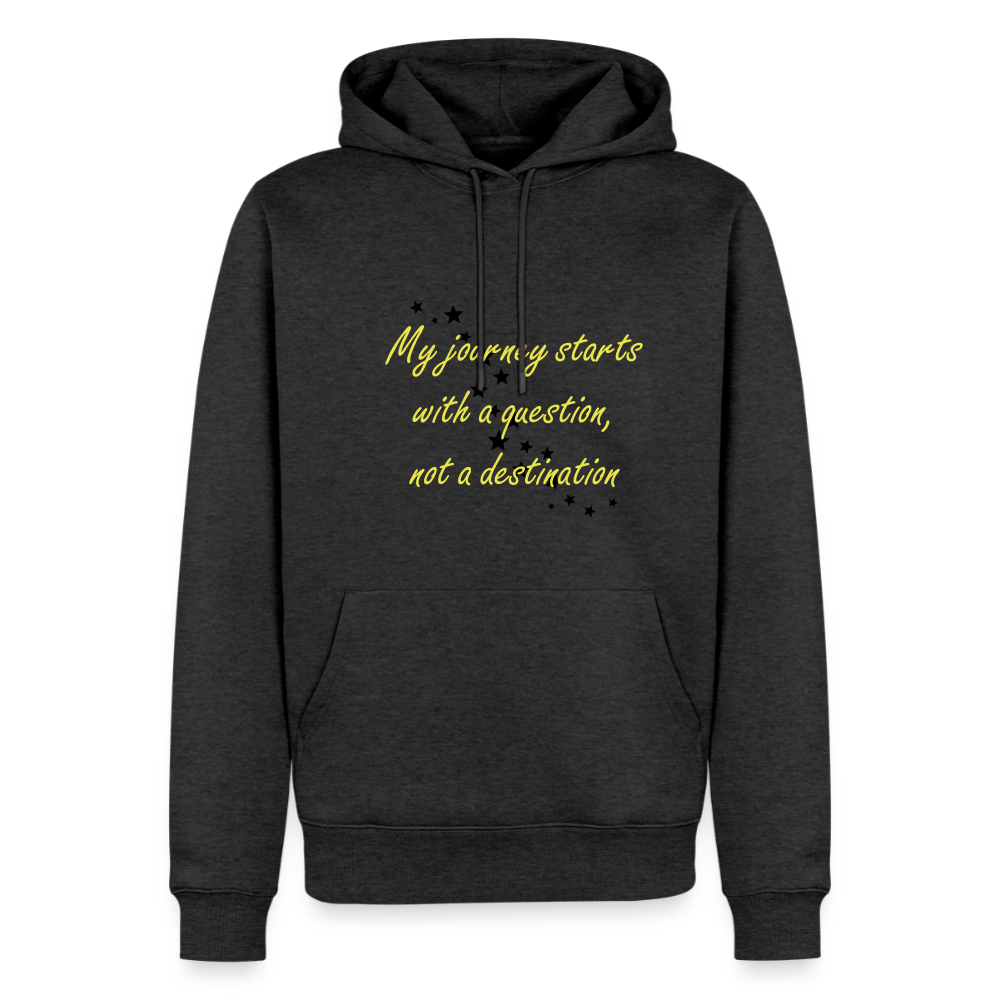 Mu journey starts ...  - Men Premium Hoodie - antraciet gemêleerd