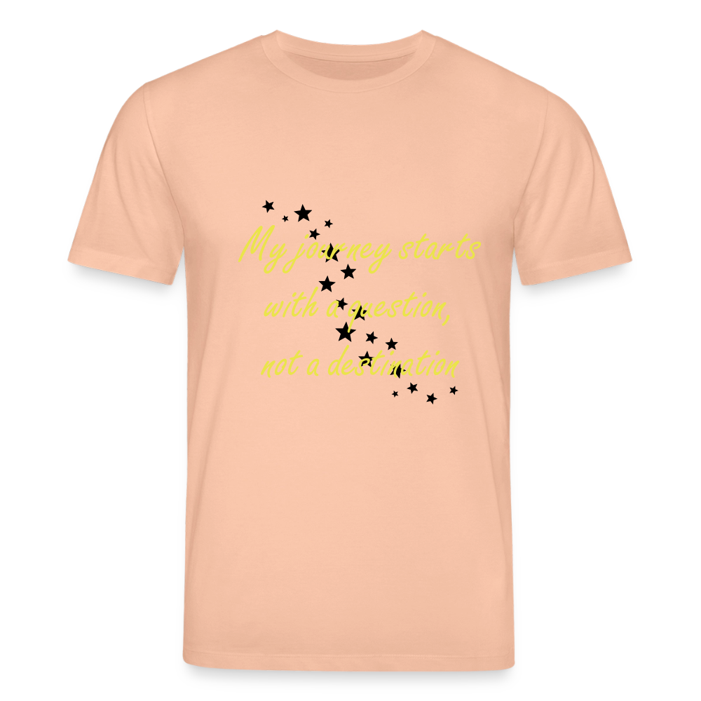 My journey starts ...  - Men Premium T-shirt - perzik