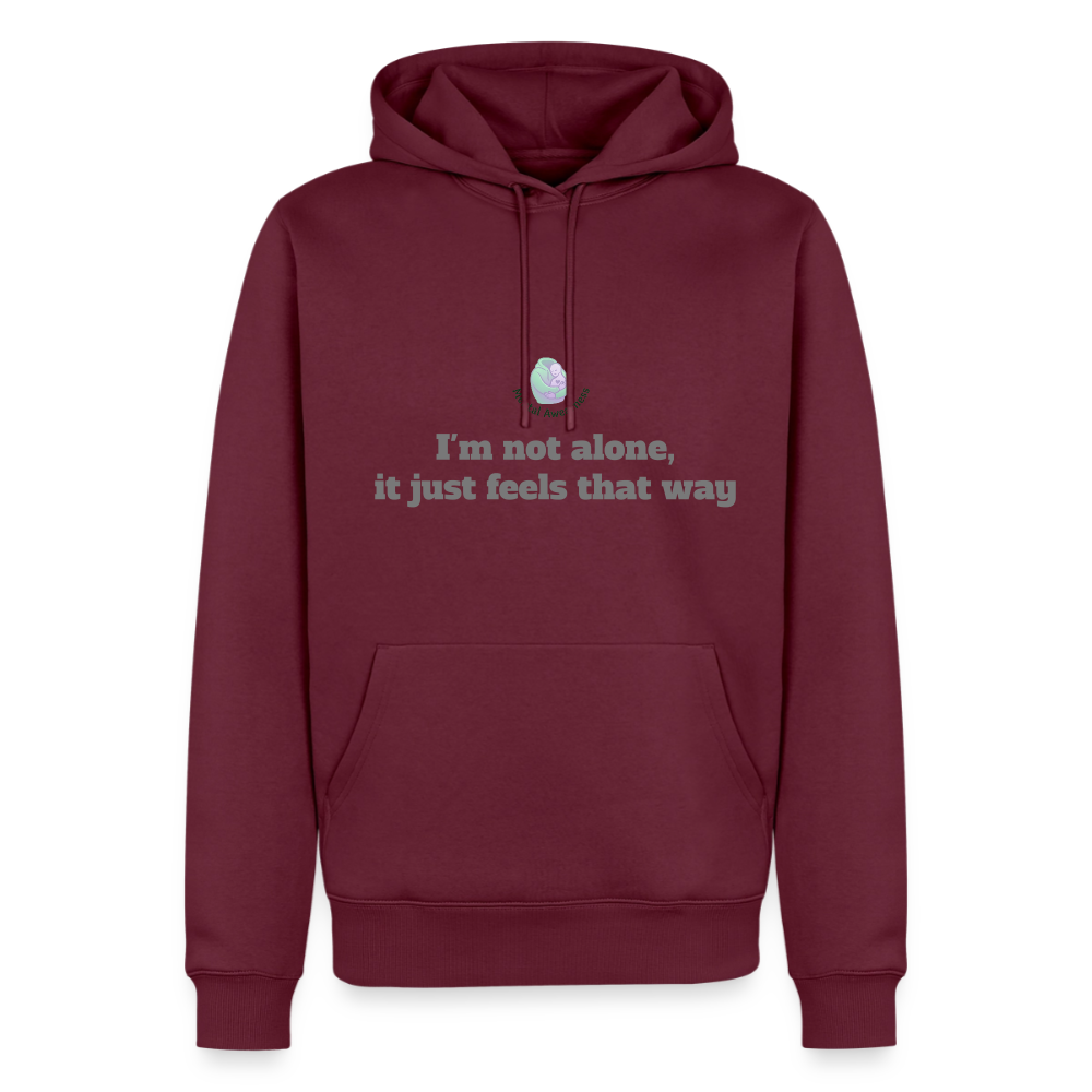 I'm not alone, it just... - Men Premium Hoodie - bourgondisch