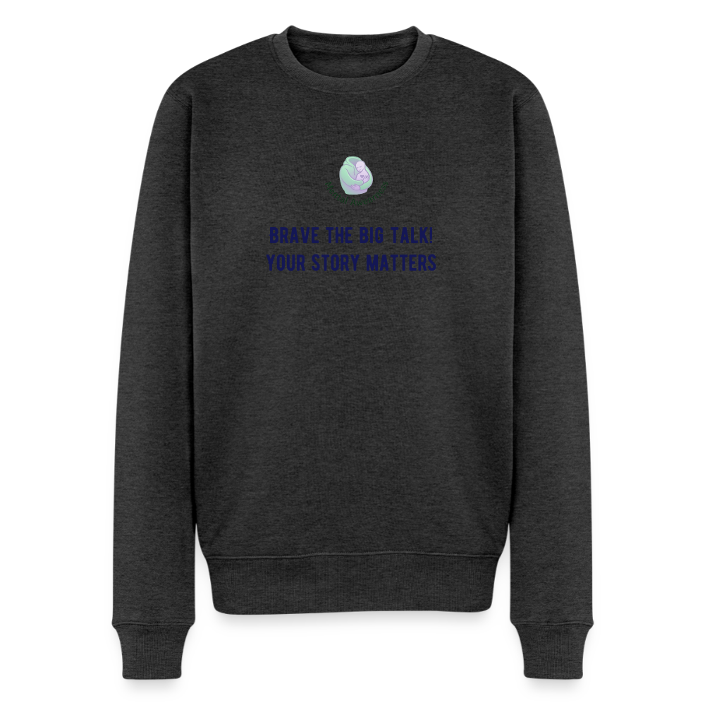 Brave The Big Talk heren sweatshirt met statement print trendy warme comfortabele sweater voor mannen casual outfit