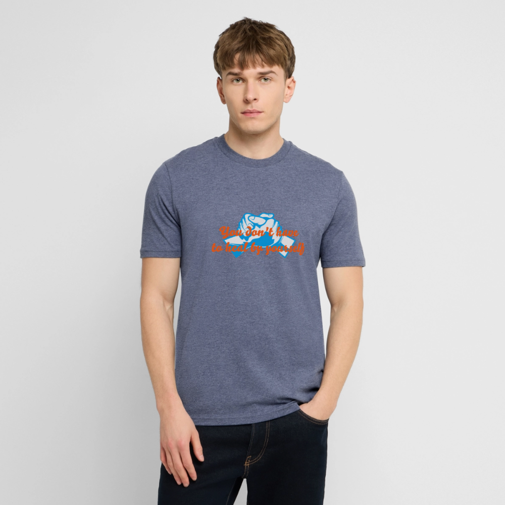 You don't have to heal ... - Men T-shirt - donkerblauw gemêleerd