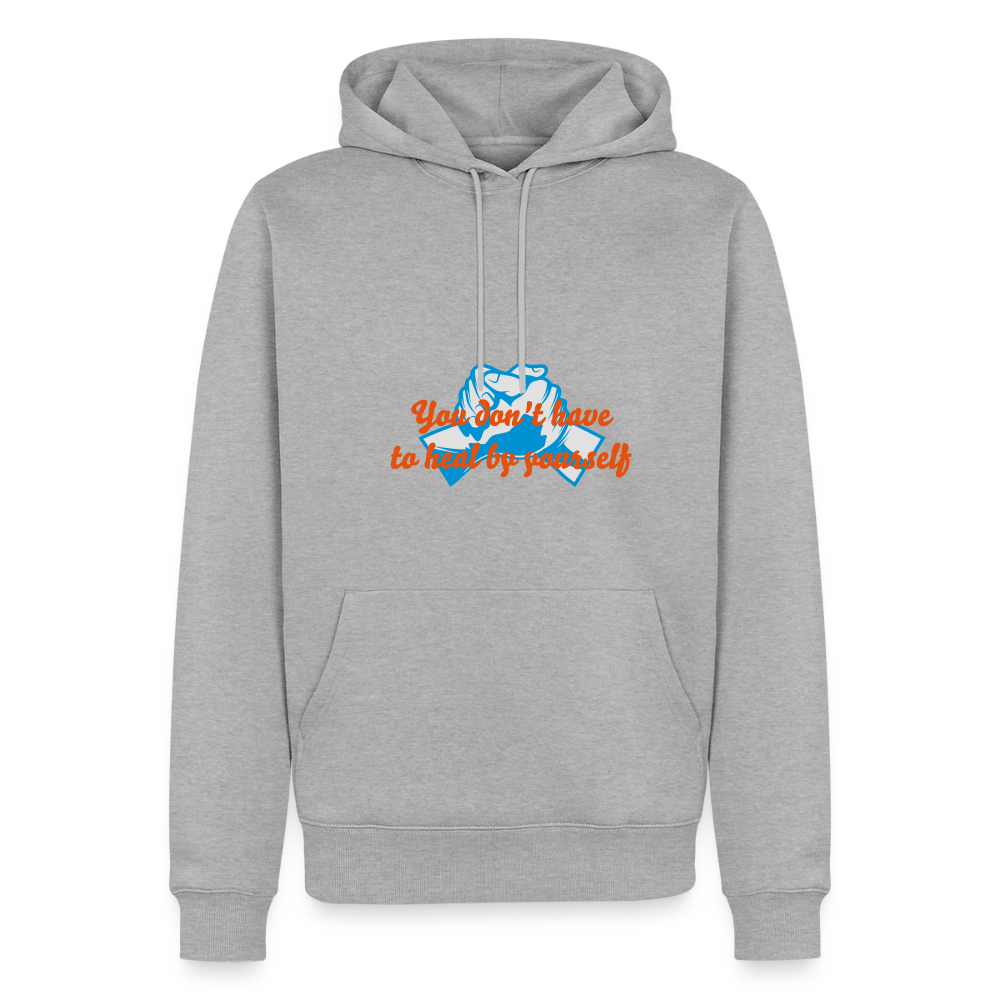 You don't have to heal ... - Men Hoodie - grijs gemêleerd