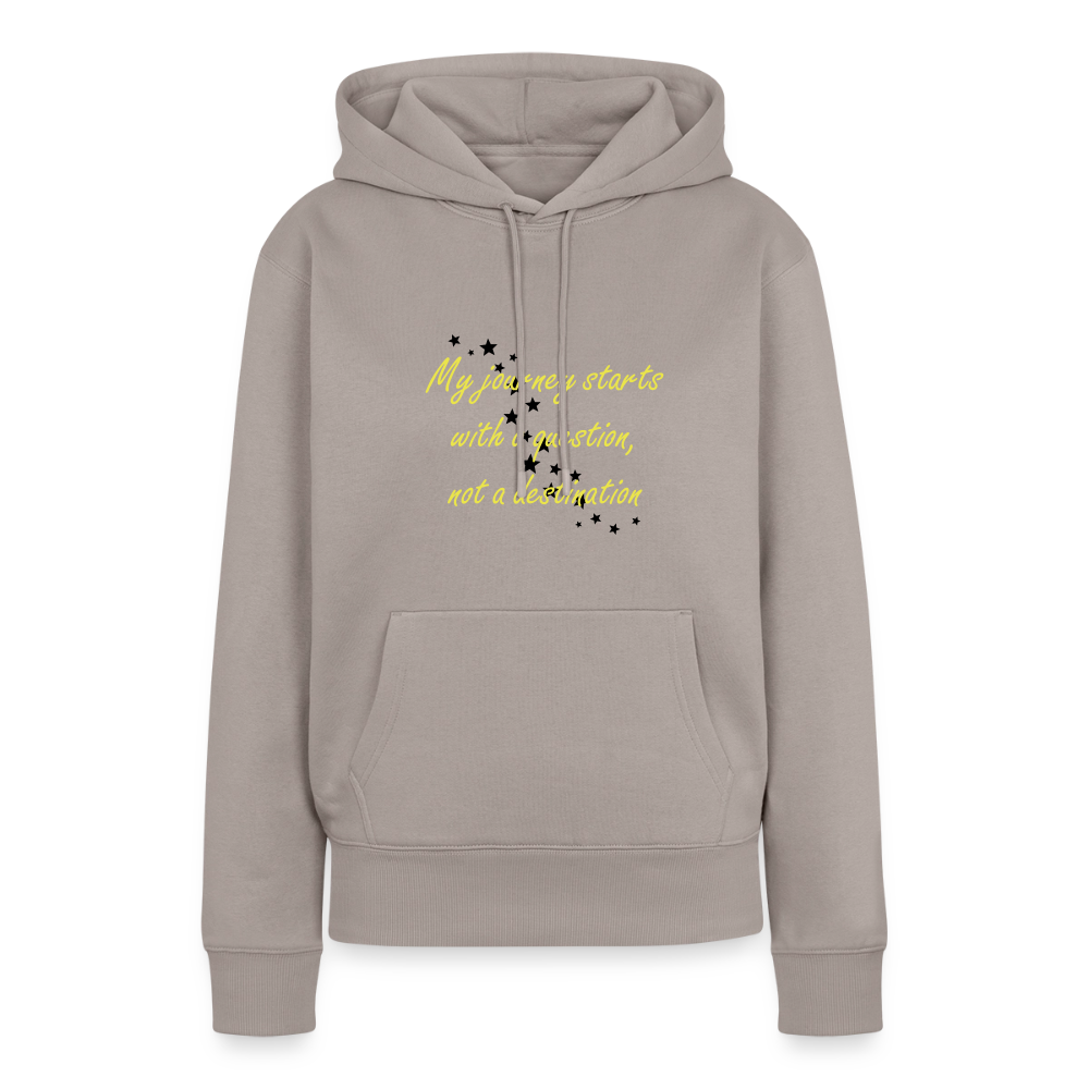 My journey starts ...  - Women Premium Hoodie - taupe
