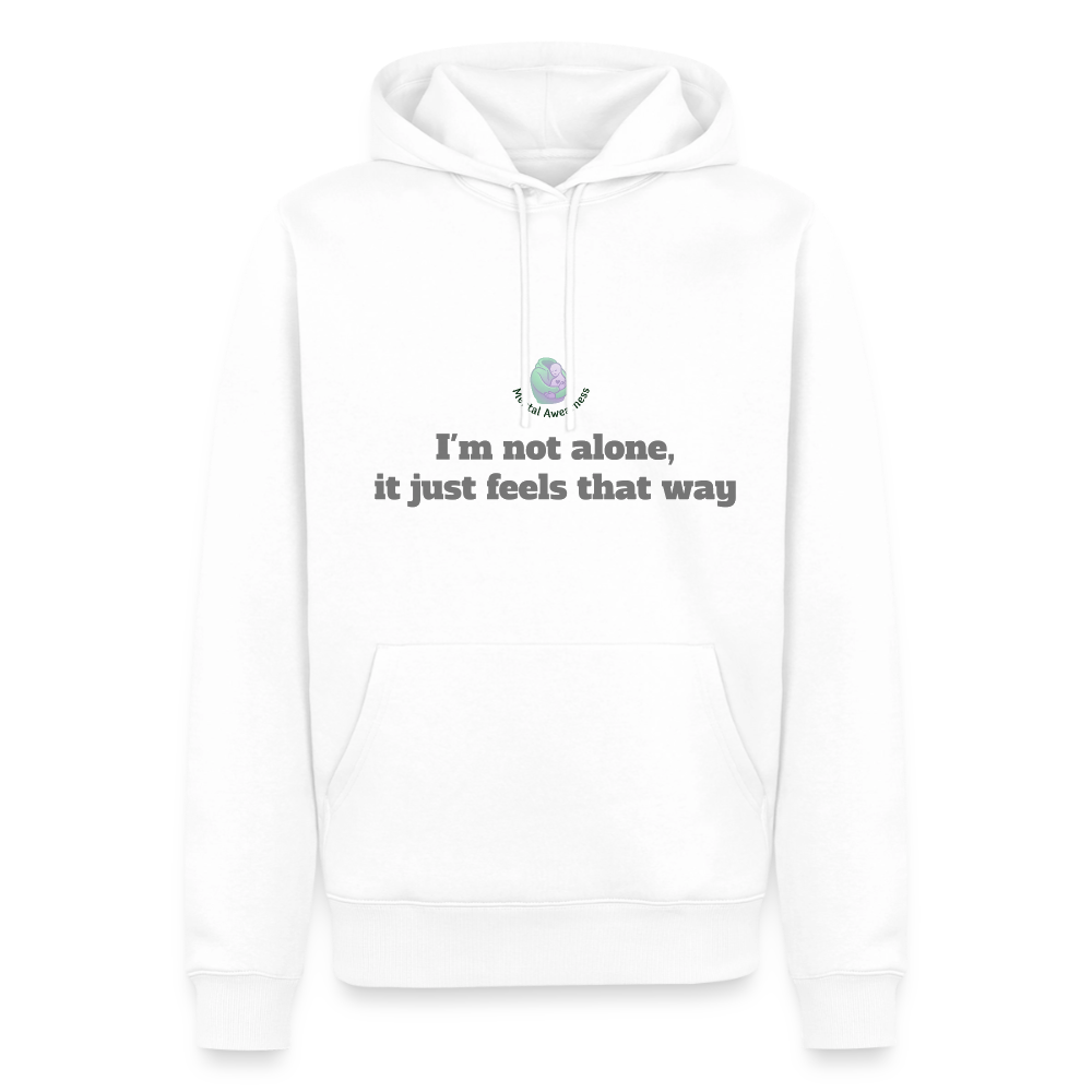 I'm not alone, it just... - Men Premium Hoodie - wit