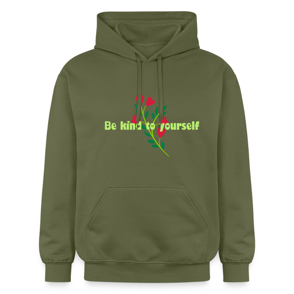 Be kind to yourself - Unisex Hoodie - militairgroen
