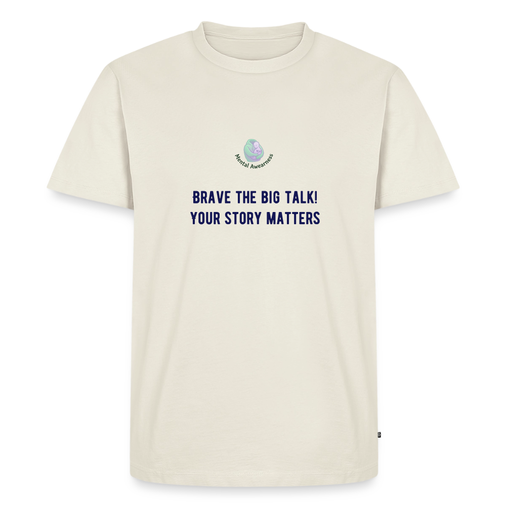 Brave The Big Talk heren t-shirt met statement print trendy comfortabel shirt voor mannen casual outfit