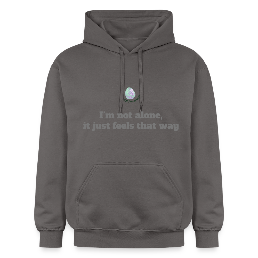 I'm not alone, it just... - Unisex Hoodie - donkergrijs