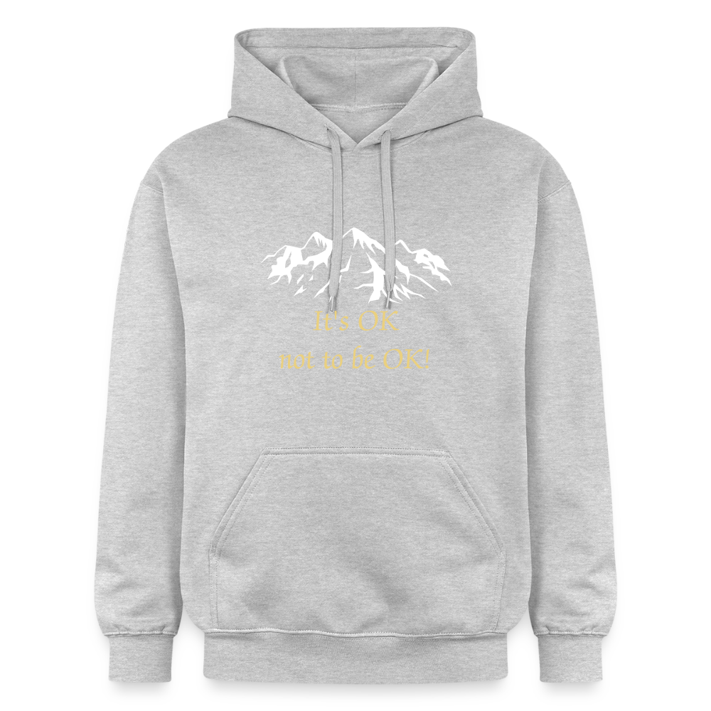 It's OK not to be OK! - Unisex Hoodie - lichtgrijs gemêleerd