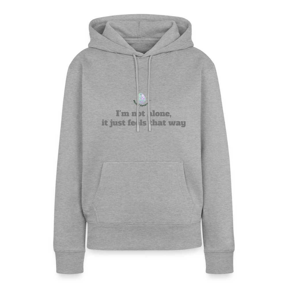 I'm not alone, it just... - Women Premium Hoodie - grijs gemêleerd