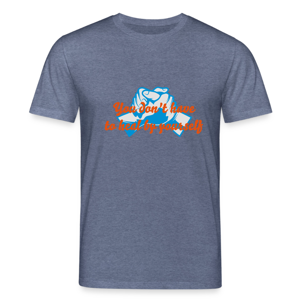 You don't have to heal ... - Men T-shirt - donkerblauw gemêleerd