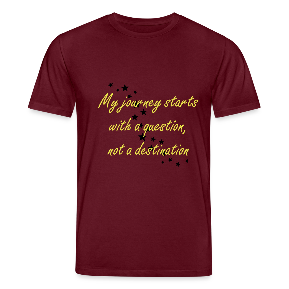 My journey starts ...  - Unisex Premium T-shirt - bourgognerood