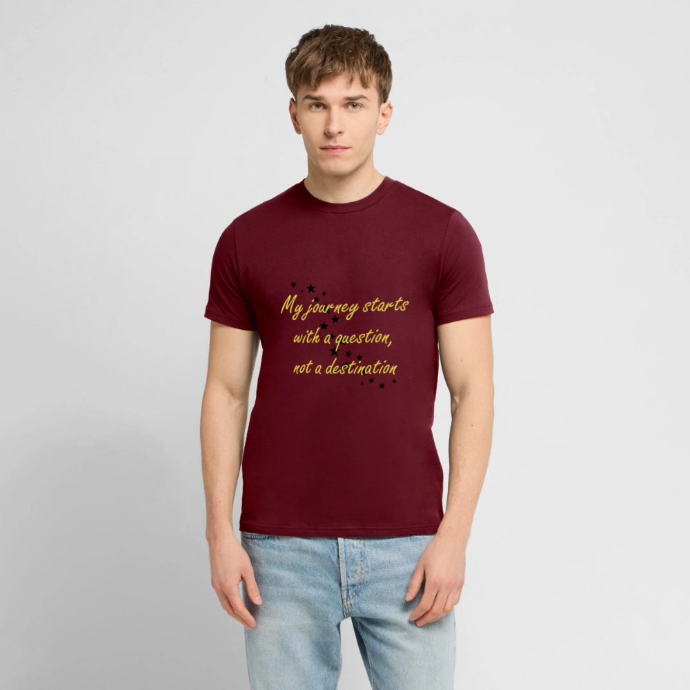 My journey starts ...  - Men Premium T-shirt - bourgognerood