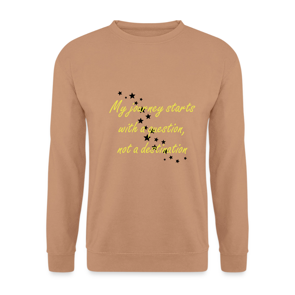 My journey starts ...  - Unisex Premium Sweatshirt - mokka