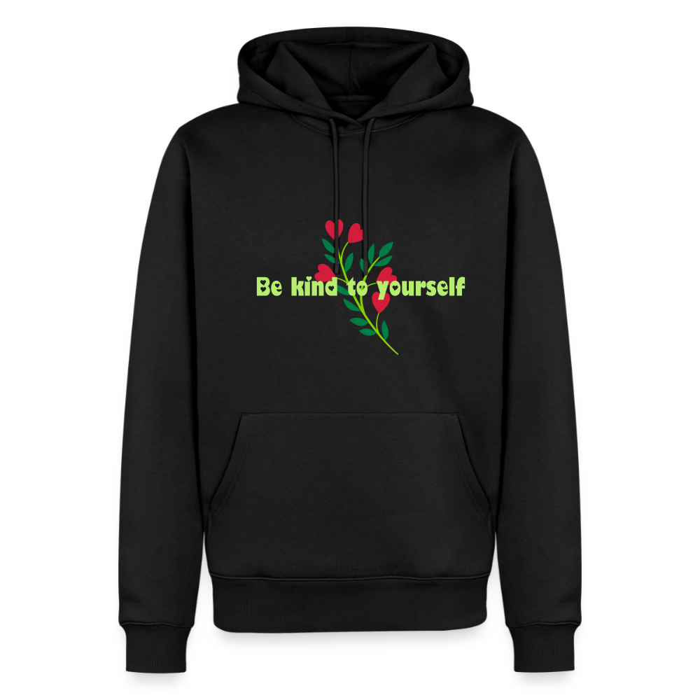 Be kind to yourself - Men Premium Hoodie - zwart