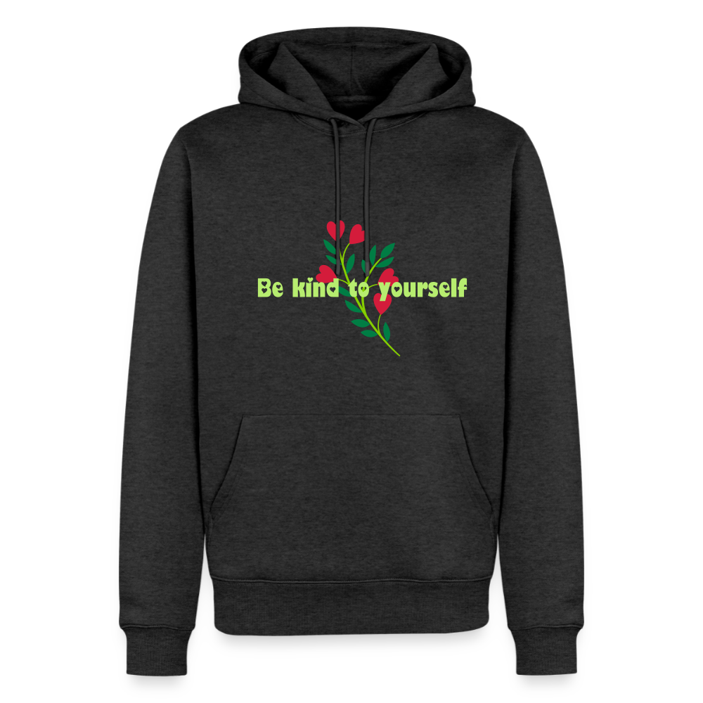 Be kind to yourself - Men Premium Hoodie - antraciet gemêleerd