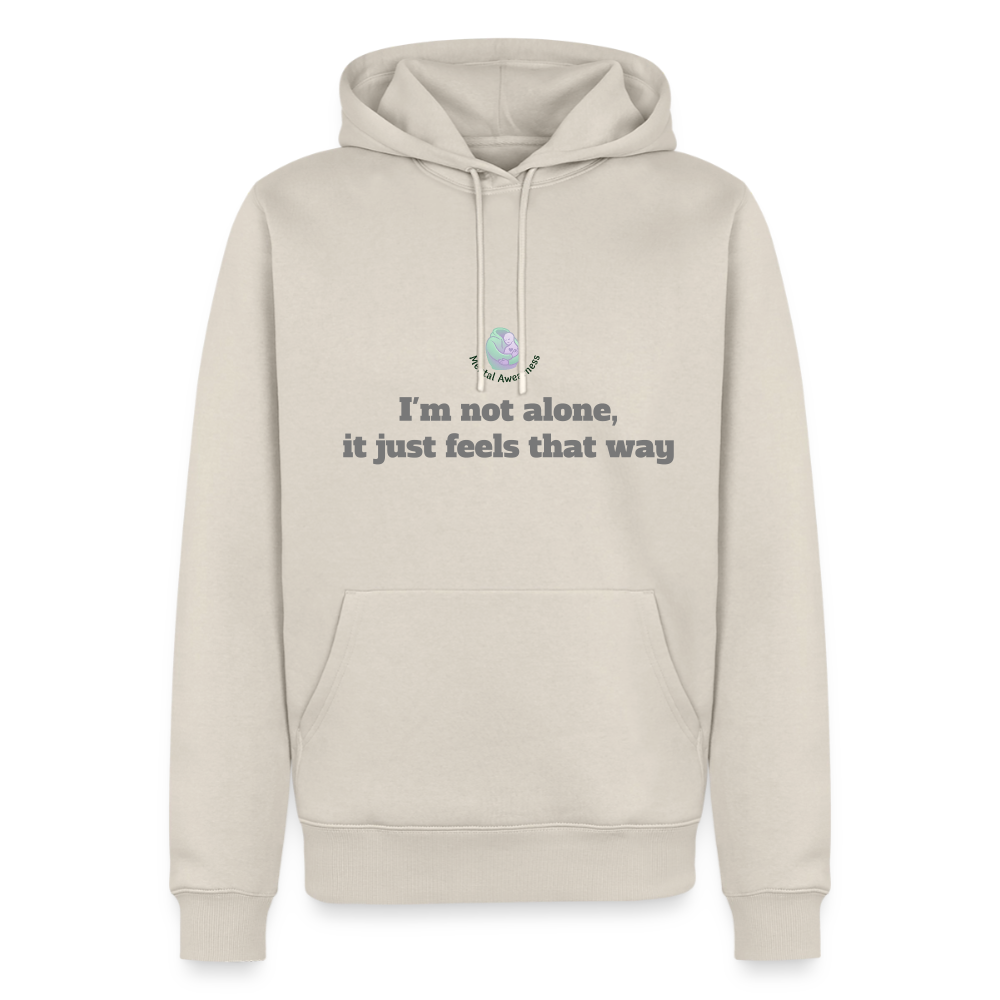 I'm not alone, it just... - Men Premium Hoodie - beige