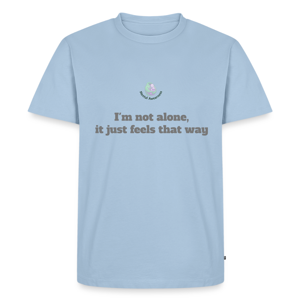 I'm not alone, it just... -  Heren T-shirt - lichtblauw