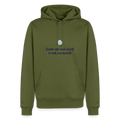 Zacht zijn voor jezelf is ook ... - Heren Hoodie - kaki