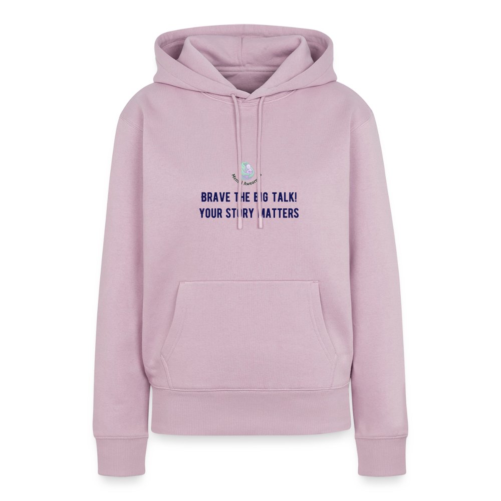 Brave The Big Talk dames premium hoodie met statement print trendy comfortabele hoodie voor vrouwen casual streetwear outfit