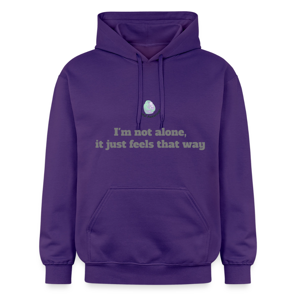 I'm not alone, it just... - Unisex Hoodie - paars