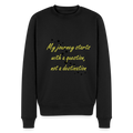 My journey starts ...  - Unisex Premium Hoodie - zwart