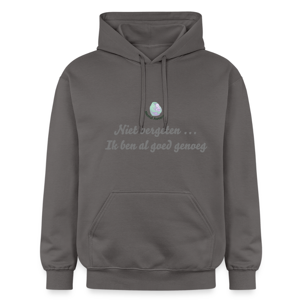Niet vergeten ... ik ben al - Unisex Hoodie - donkergrijs