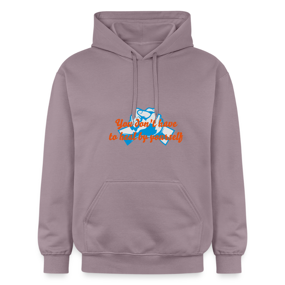 You don't have to heal ... - Unisex Hoodie - paarsgrijs 